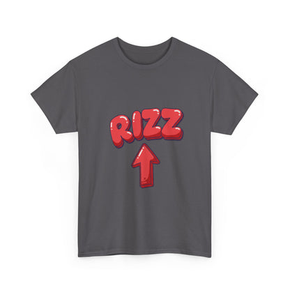 Adult Tee — Playful "RIZZ" Arrow Graphic Shirt