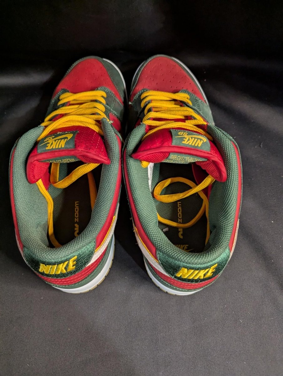 Nike SB Dunk Low Pro PRM "Seattle Supersonics" Green Red US 12 FZ1287 - 300 Used - Sole & Drip