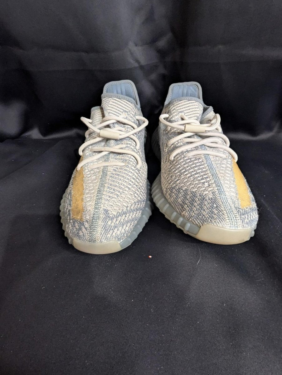 NEW NIB Adidas Yeezy Boost 350 V2 "Israfil" Grey Yellow Size 10.5 FZ5421 RARE - Sole & Drip