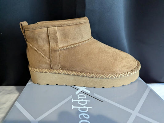 XAPPEAL WOMENS KEEGAN PLATFORM FUR BOOT Size 7 NEW w/Box