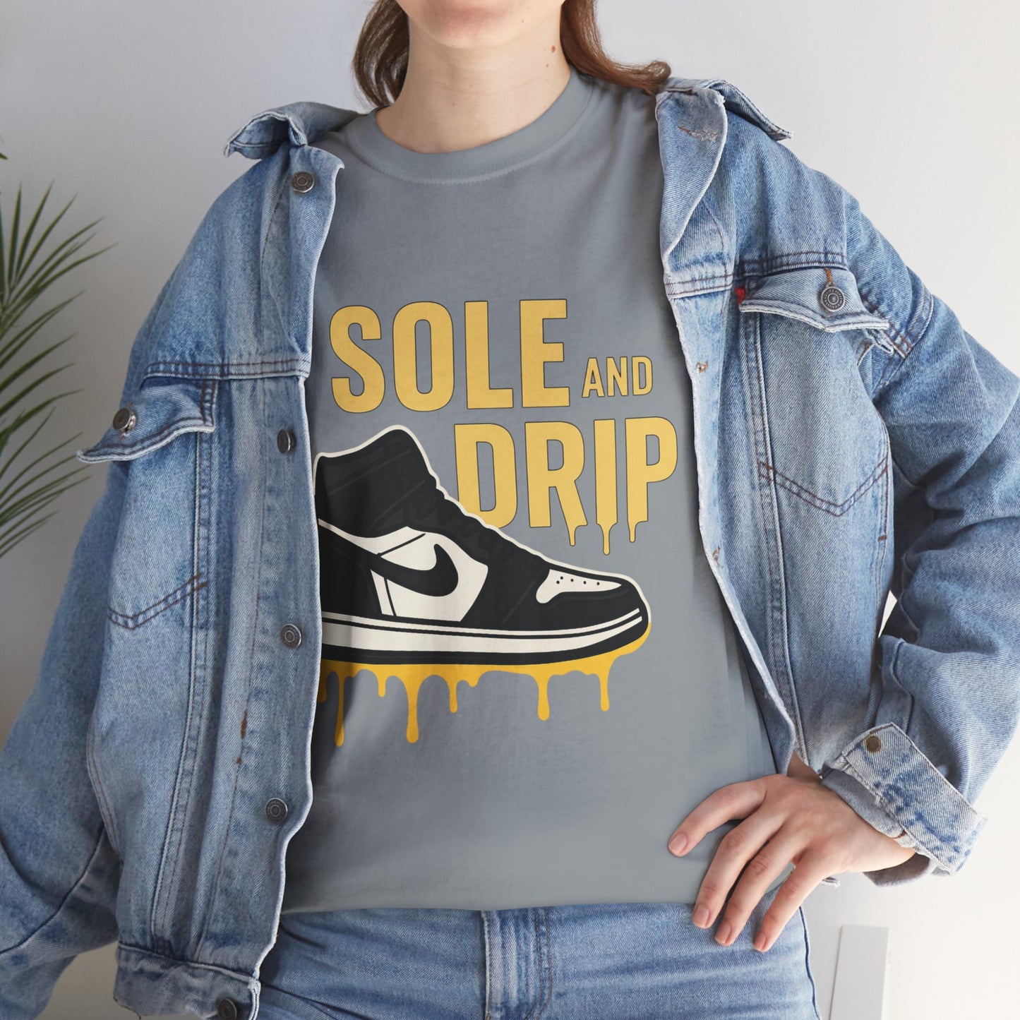 Sole and Drip Short Sleeve Tee — Sneaker Graphic Shirt with 'SOLE AND DRIP' Design