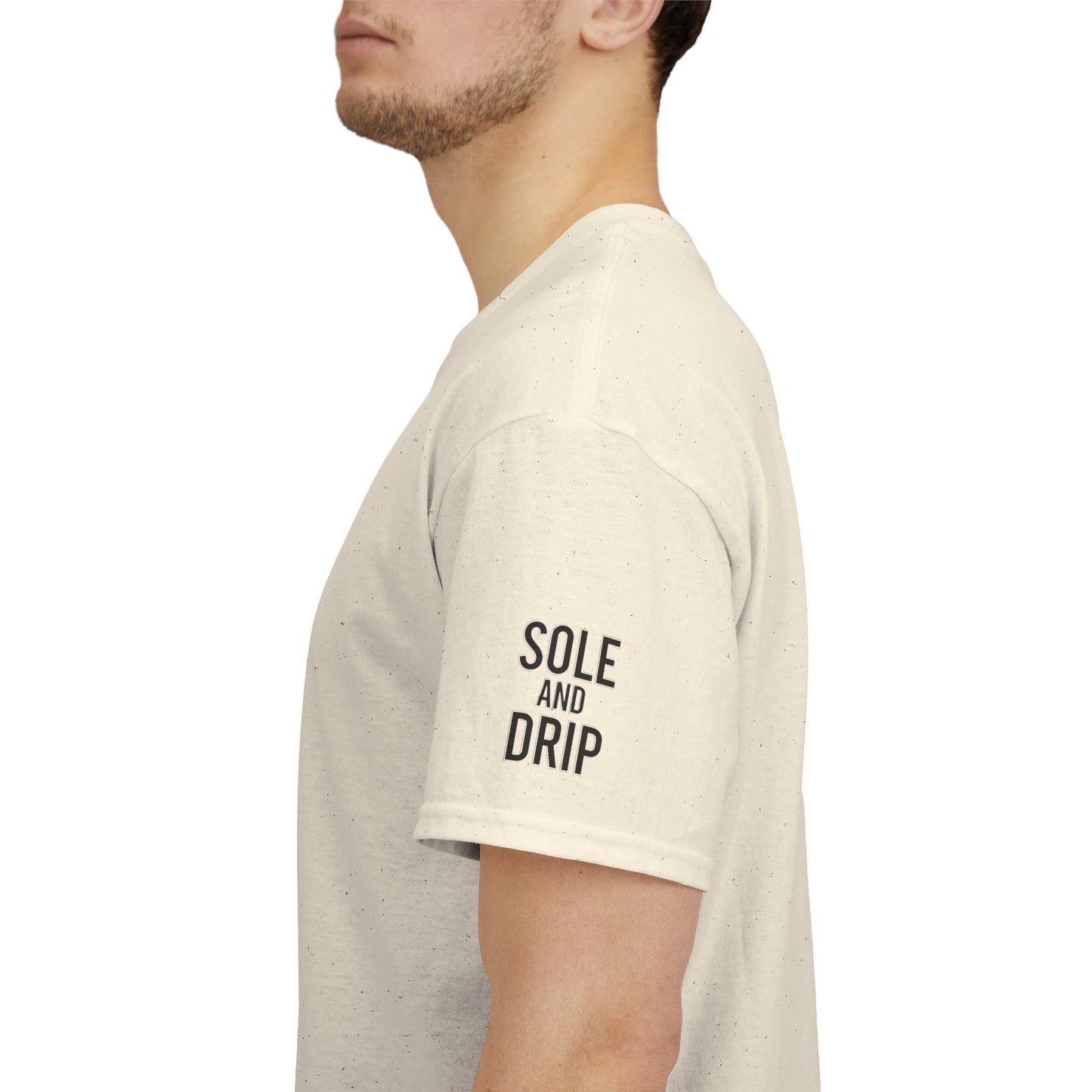 Sole and Drip Short Sleeve Tee — Sneaker Graphic Shirt with 'SOLE AND DRIP' Design