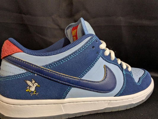 Nike SB Dunk Low Pro "Why So Sad?" Blue Red Size 9 VNDS w/ Box DX5549 - 400 - Sole & Drip