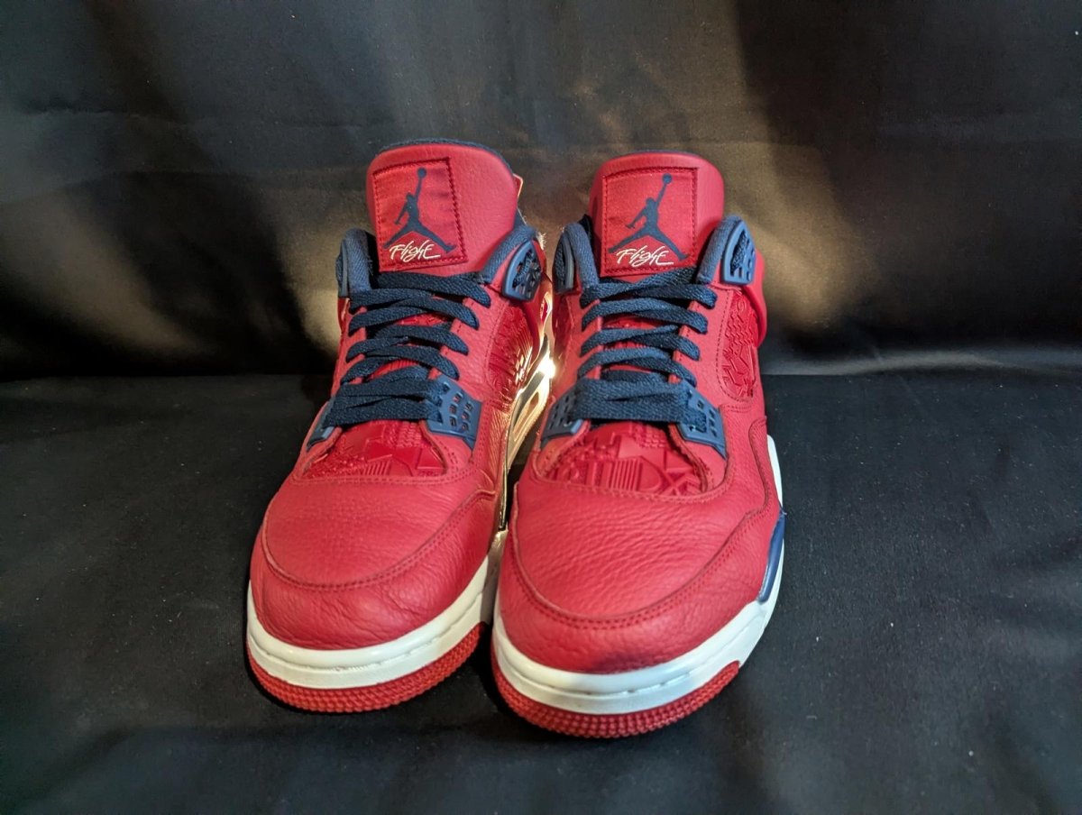 Jordan 4 Retro SE "FIBA" Red Blue Size 13 Used VGC CI1184 - 617 minor Sole Flaw - Sole & Drip