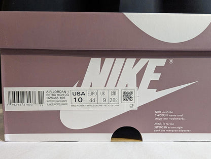 NEW Air Jordan 1 Retro High OG Mauve White Sky J Mauve Men's 10 DZ5485-105 DS