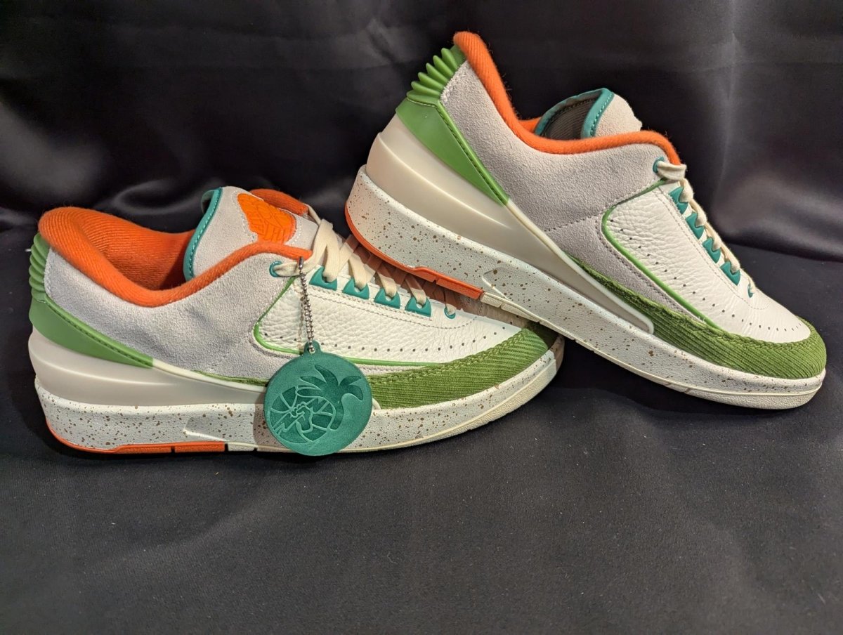 NEW DS Wmns Air Jordan 2 Low SP x TITAN "Manila" US 10.5 DV6206 - 183 Tropical - Sole & Drip