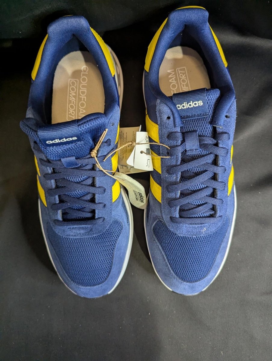 NEW Adidas Run 80s "Blue/Yellow" Retro Runner Men's Size 11 JI4871 Casual Shoe - Sole & Drip