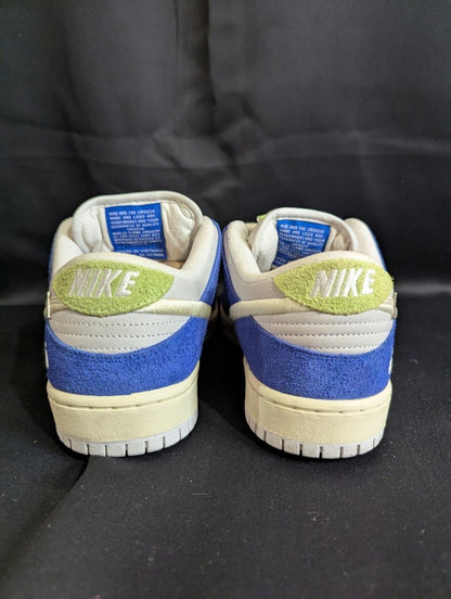 Nike SB Dunk Low x FLY "Gardenia" Size 9 DQ5130 - 400 Blue Suede New - Sole & Drip