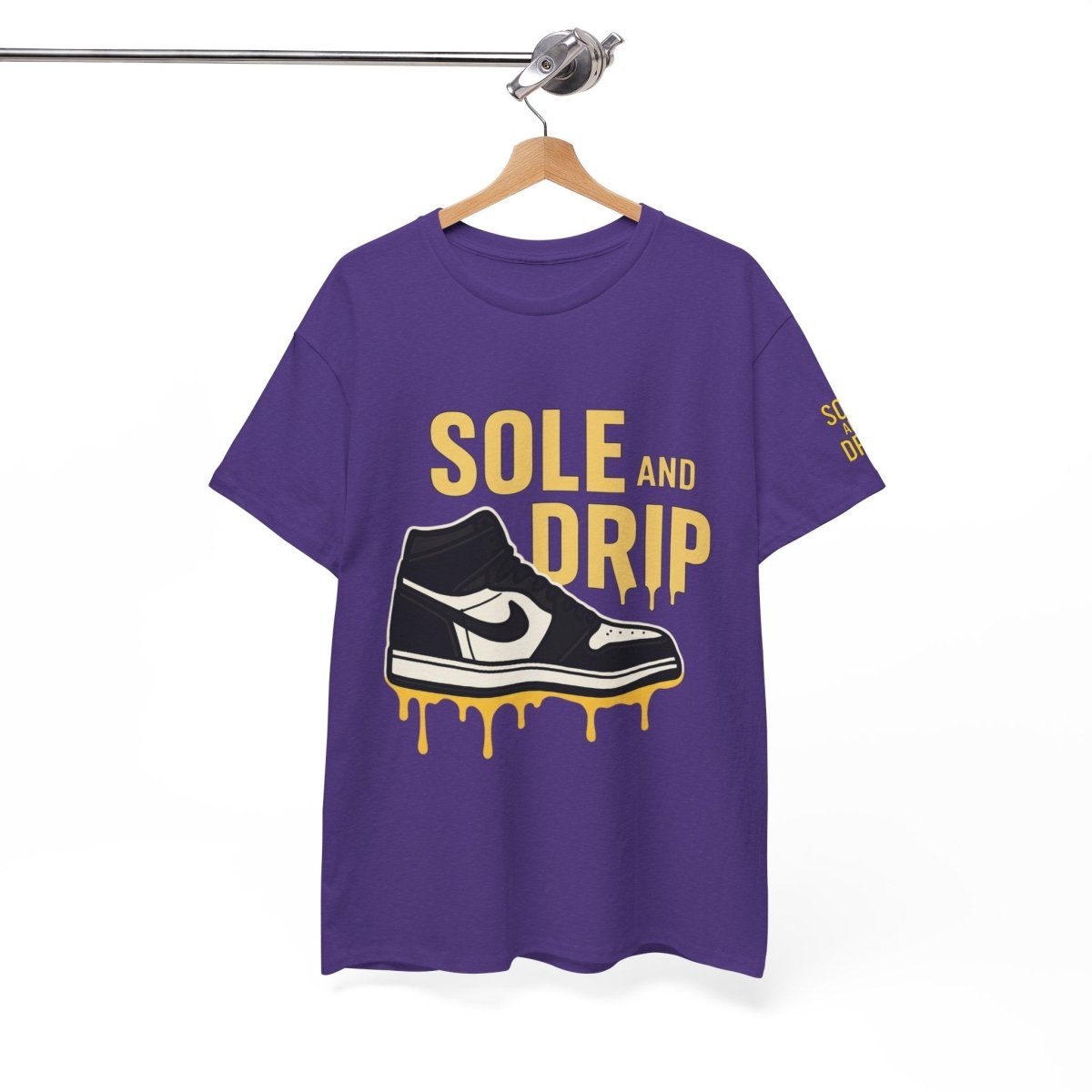Sole and Drip Short Sleeve Tee — Sneaker Graphic Shirt with 'SOLE AND DRIP' Design - Sole & Drip
