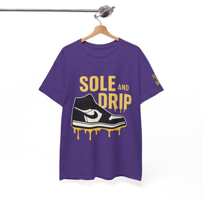 Sole and Drip Short Sleeve Tee — Sneaker Graphic Shirt with 'SOLE AND DRIP' Design - Sole & Drip