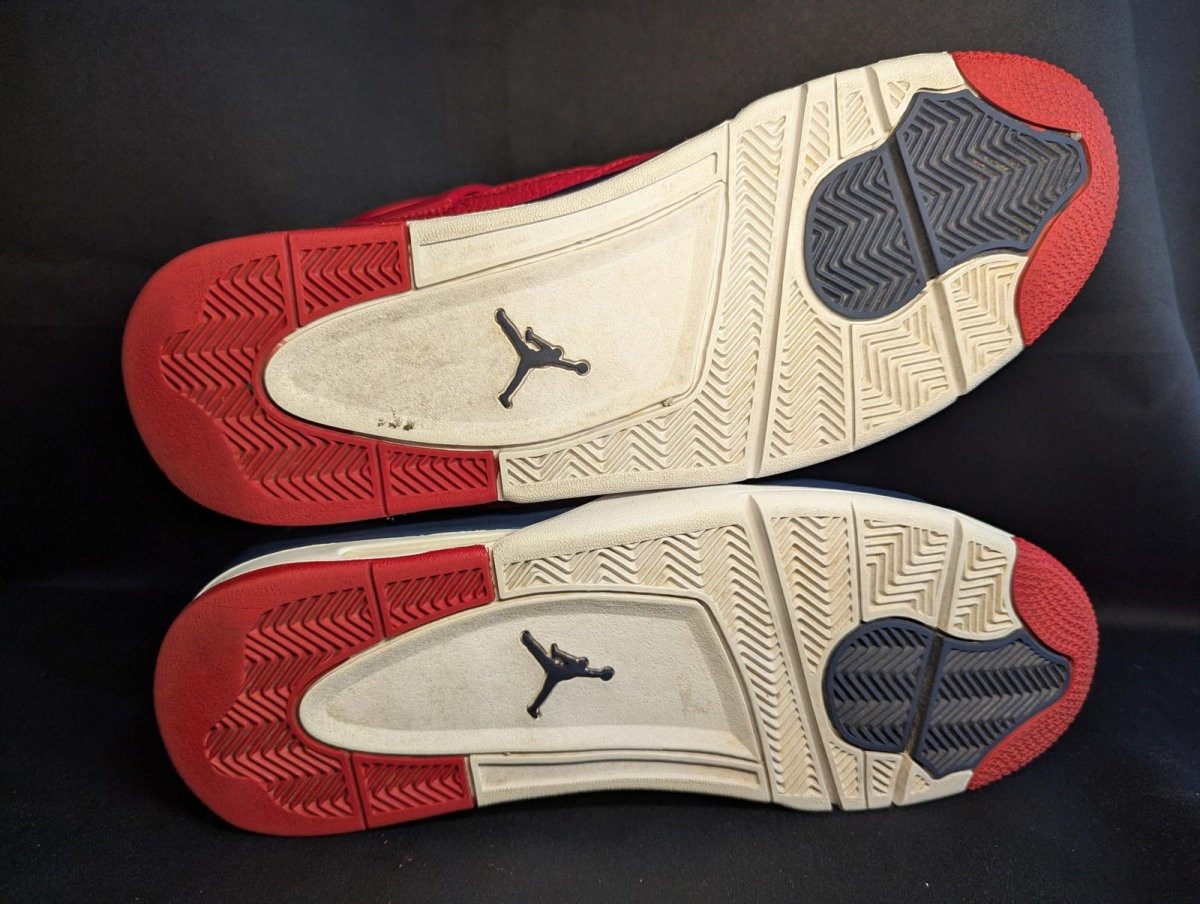 Jordan 4 Retro SE "FIBA" Red Blue Size 13 Used VGC CI1184 - 617 minor Sole Flaw - Sole & Drip