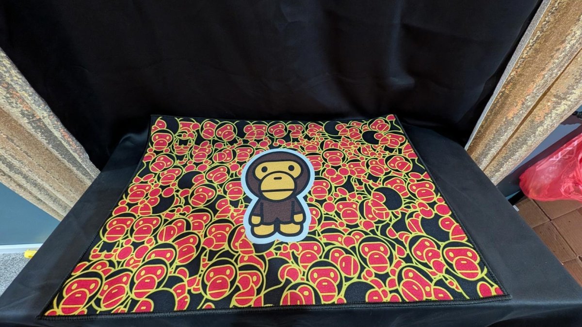 NEW Hypebeast BAPE Baby Milo All Over Print Rug 33x22" A Bathing Ape Streetwear - Sole & Drip