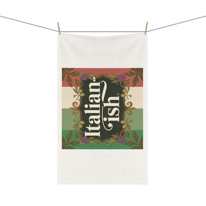 Italian-ish Tea Towel — Vintage Italian Flag Kitchen Towel