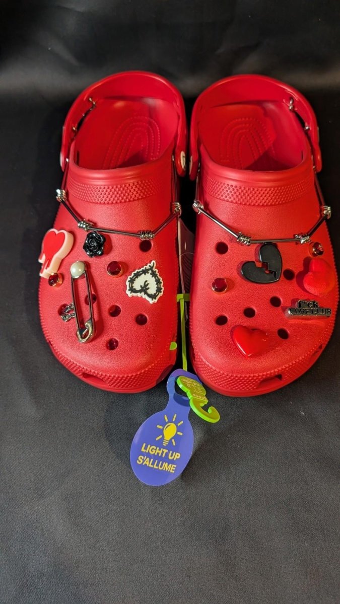 New Crocs Classic Clog Karol G Red Men's Size 12 Limited Edition - Sole & Drip