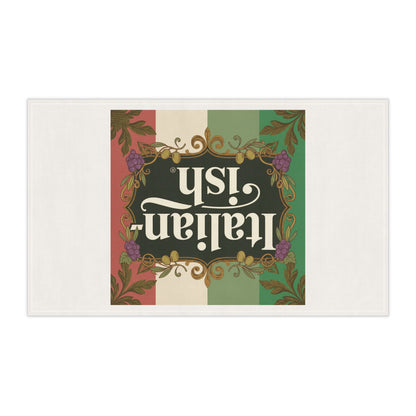Italian-ish Tea Towel — Vintage Italian Flag Kitchen Towel