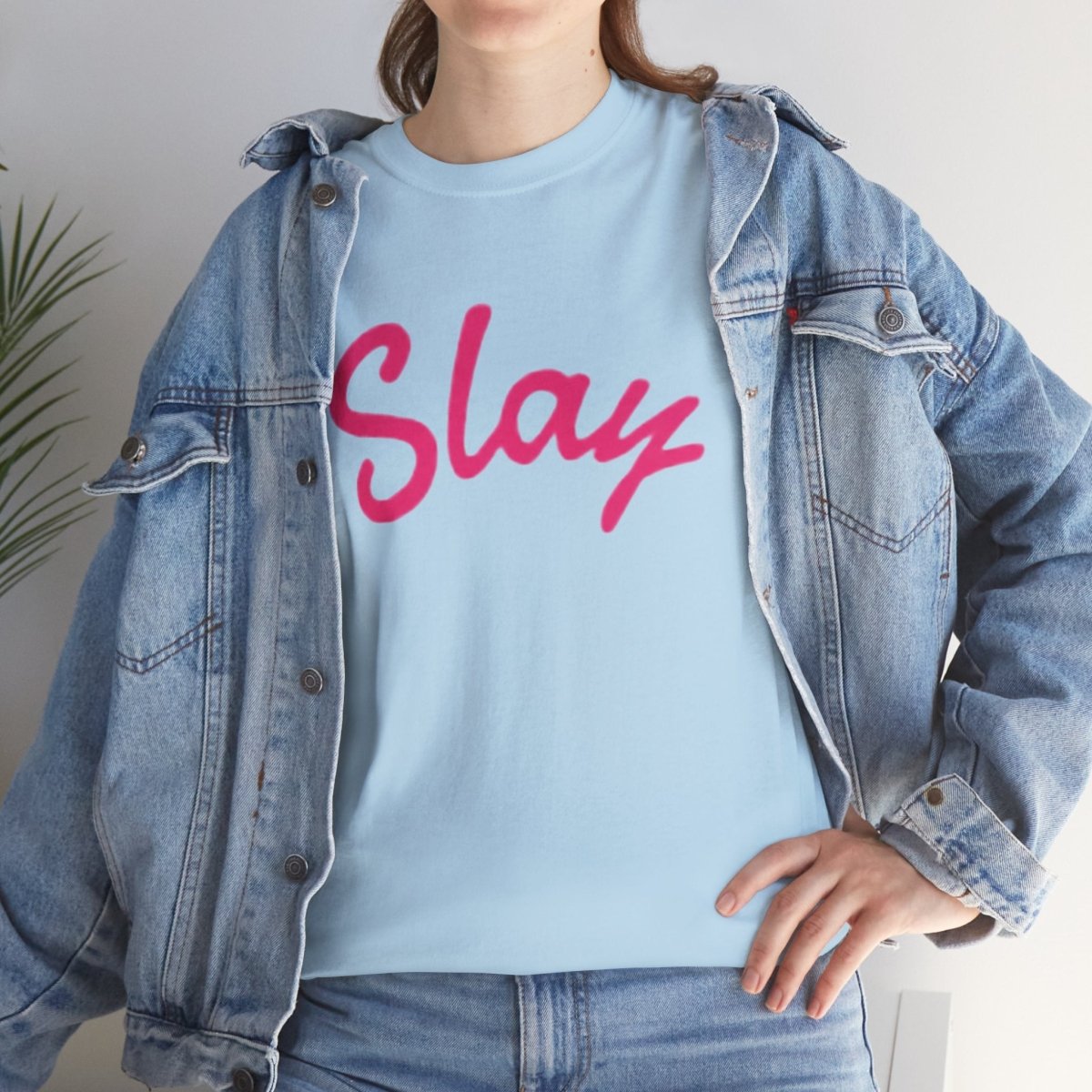 Slay Script T‑Shirt — Pink Script Graphic Tee for Trendy Women & Girls - Sole & Drip