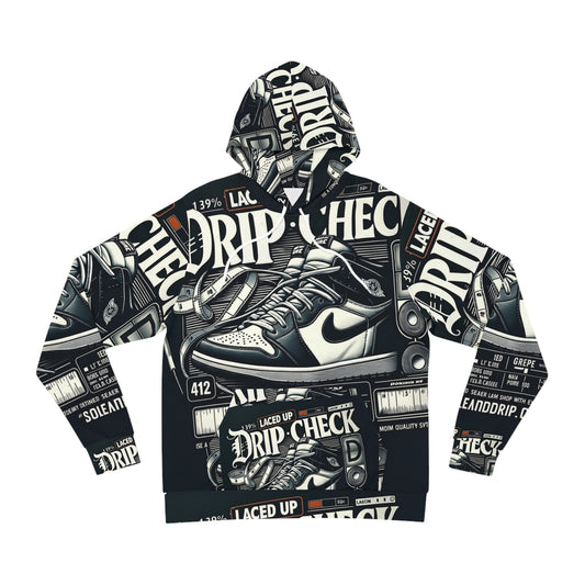 Drip Check Sneaker Hoodie — All-Over Print Streetwear