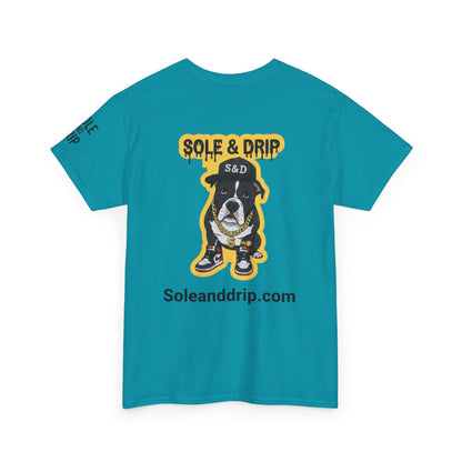 Sole and Drip Short Sleeve Tee — Sneaker Graphic Shirt with 'SOLE AND DRIP' Design