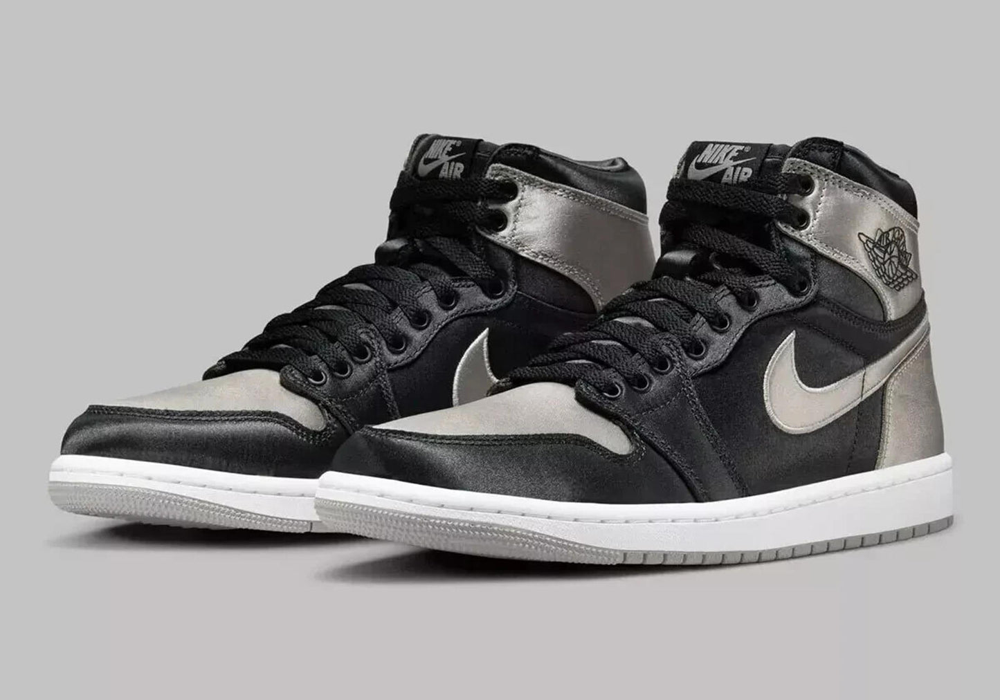 NEW Wmns Air Jordan 1 High OG Satin Shadow Black Grey 10W FD4810-010 DS