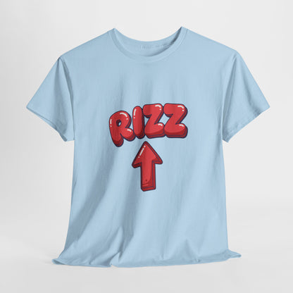 Adult Tee — Playful "RIZZ" Arrow Graphic Shirt