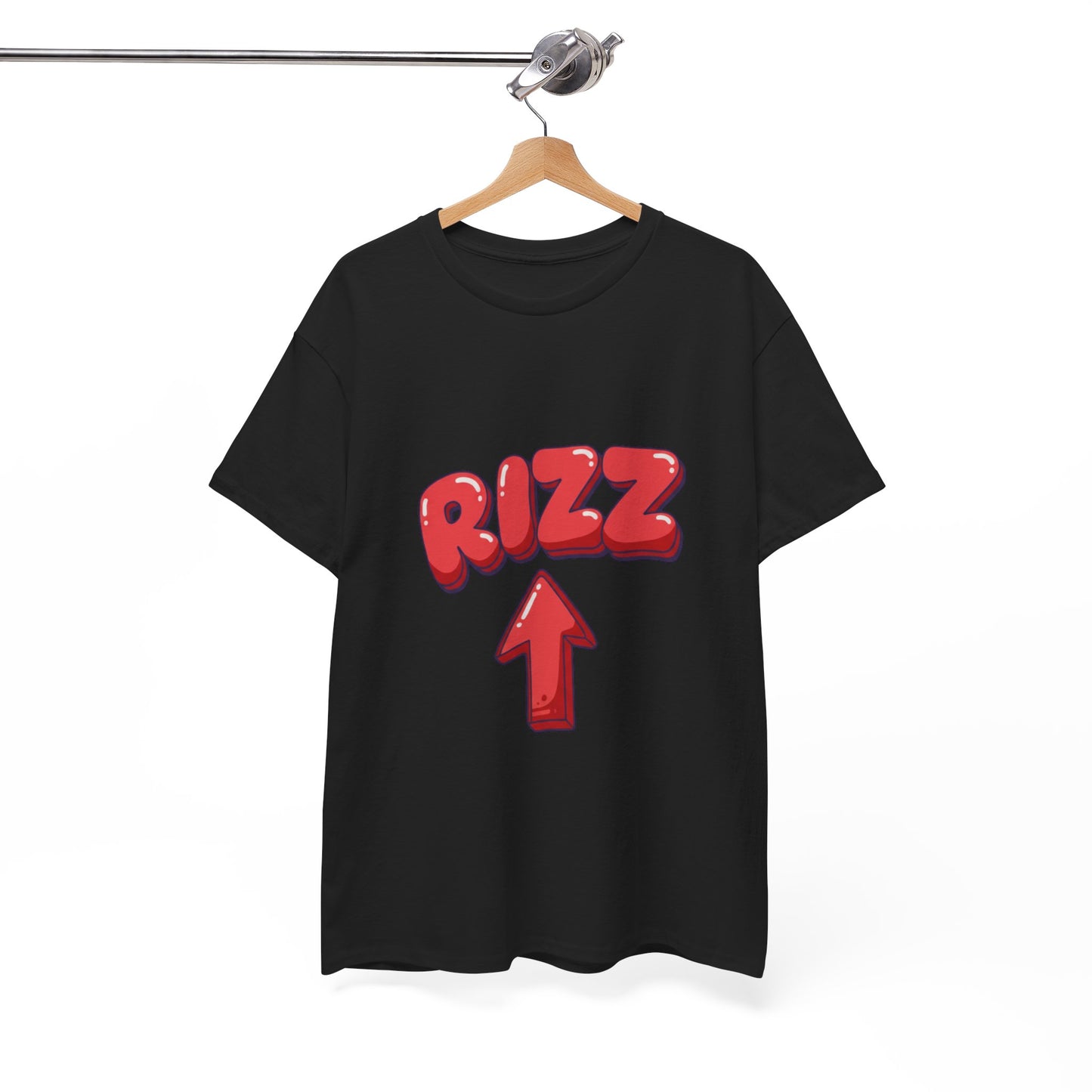 Adult Tee — Playful "RIZZ" Arrow Graphic Shirt