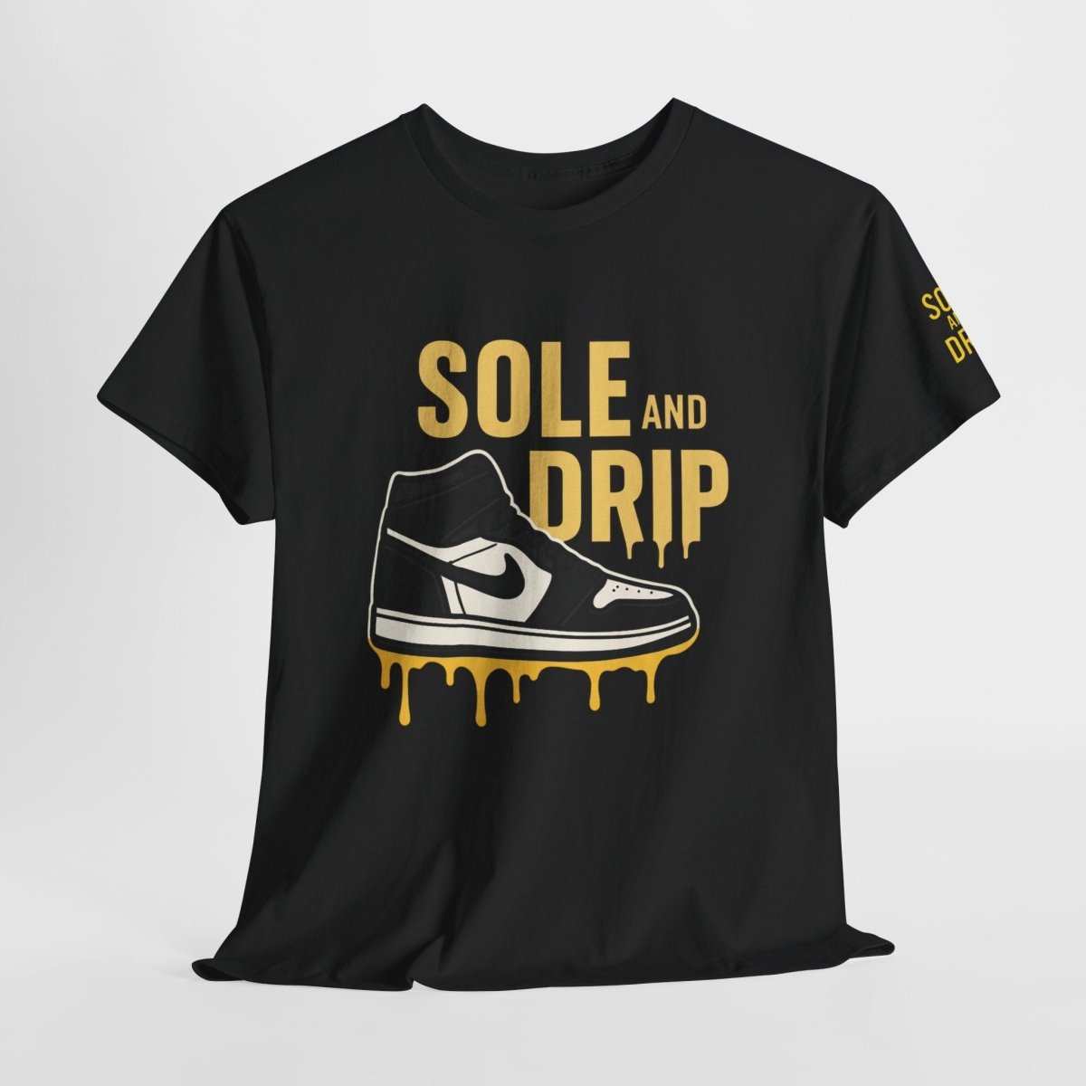 Sole and Drip Short Sleeve Tee — Sneaker Graphic Shirt with 'SOLE AND DRIP' Design - Sole & Drip