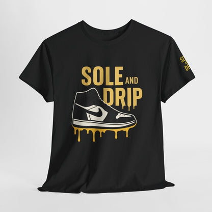 Sole and Drip Short Sleeve Tee — Sneaker Graphic Shirt with 'SOLE AND DRIP' Design - Sole & Drip