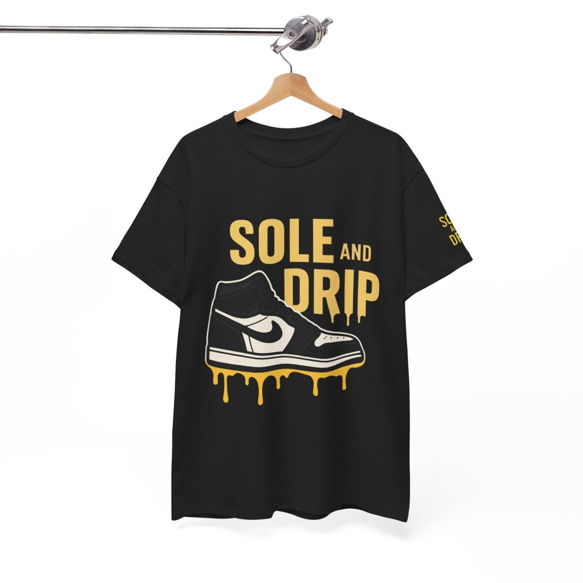 Sole and Drip Short Sleeve Tee — Sneaker Graphic Shirt with 'SOLE AND DRIP' Design - Sole & Drip