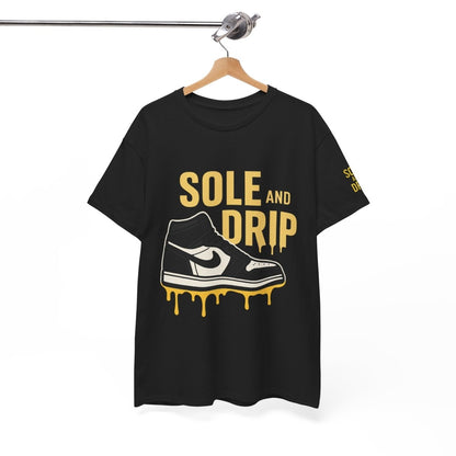 Sole and Drip Short Sleeve Tee — Sneaker Graphic Shirt with 'SOLE AND DRIP' Design - Sole & Drip