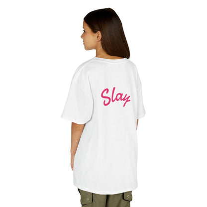 Kids Tee — Pink “Baddie 67” Front & “Slay” Back Graphic - Sole & Drip