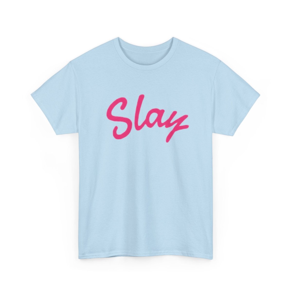 Slay Script T‑Shirt — Pink Script Graphic Tee for Trendy Women & Girls - Sole & Drip