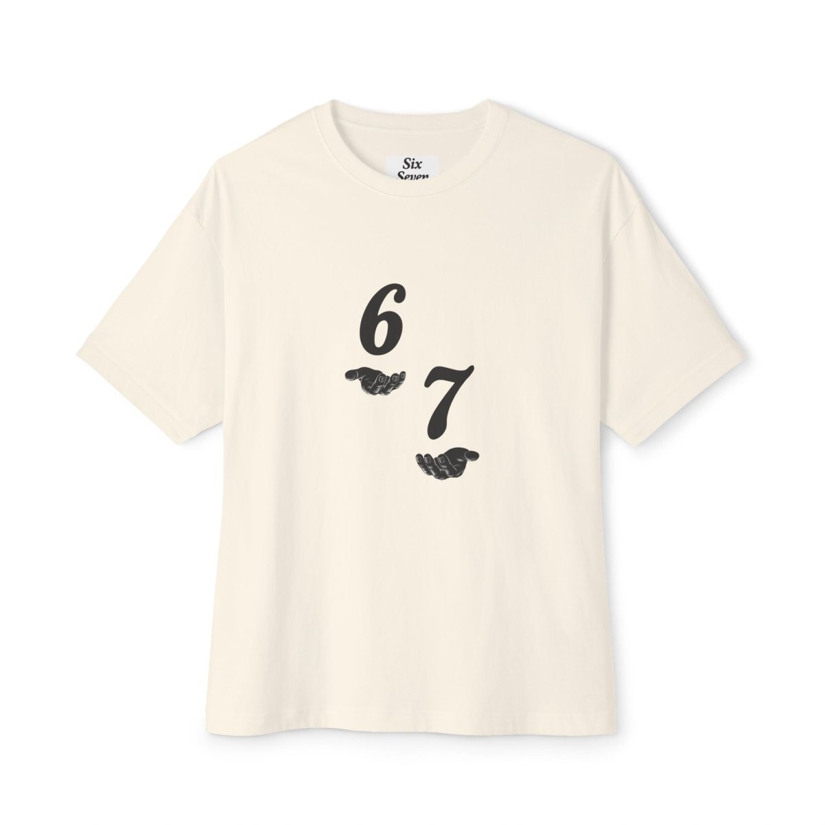 Unisex Oversized Tee 6 7 with hands 67 - Sole & Drip