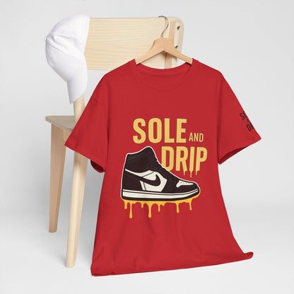Sole and Drip Short Sleeve Tee — Sneaker Graphic Shirt with 'SOLE AND DRIP' Design - Sole & Drip