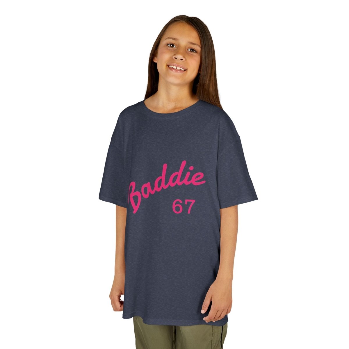 Kids Tee — Pink “Baddie 67” Front & “Slay” Back Graphic - Sole & Drip