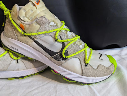 OFF-WHITE x Nike Air Zoom Terra Kiger 5 White 14W/12.5M Used ExcellentCD8179-100