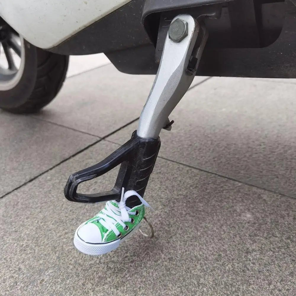 Creative Tripod Cover for Motorcycle Bicycle Side Stand Shoe Shape Foot Support Electric Bike Tripod Decor Mini Shoes KeyChain - Sole & Drip