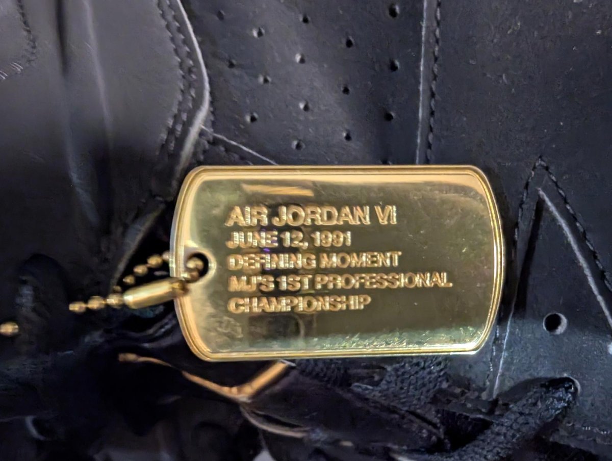 Jordan 6 Retro DMP "Defining Moments" Black Gold Sz 12 Used Good CT4954 - 007 - Sole & Drip