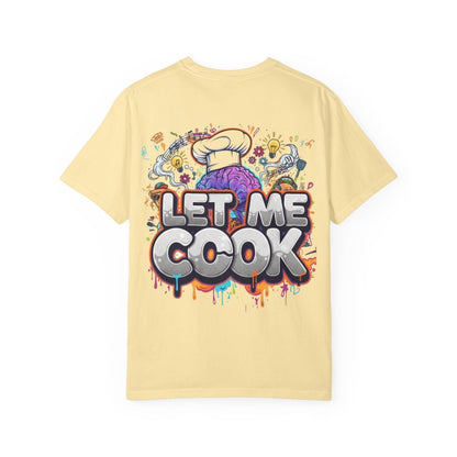 "Let Me Cook" T-Shirt — Colorful Chef Brain Illustration - Sole & Drip