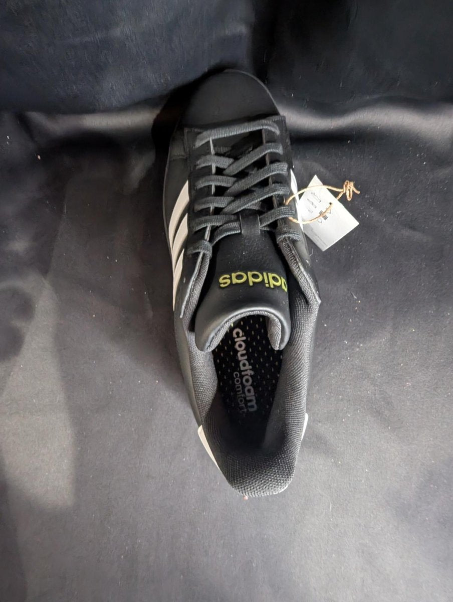 NEW NIB Adidas Grand Court 2.0 Black White Men's Size 9.5 Retro Casual JR0546 - Sole & Drip