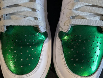 Jordan 1 High Golf "Metallic Green" Size 10 Used VGC DQ0660 - 130 Spikeless - Sole & Drip