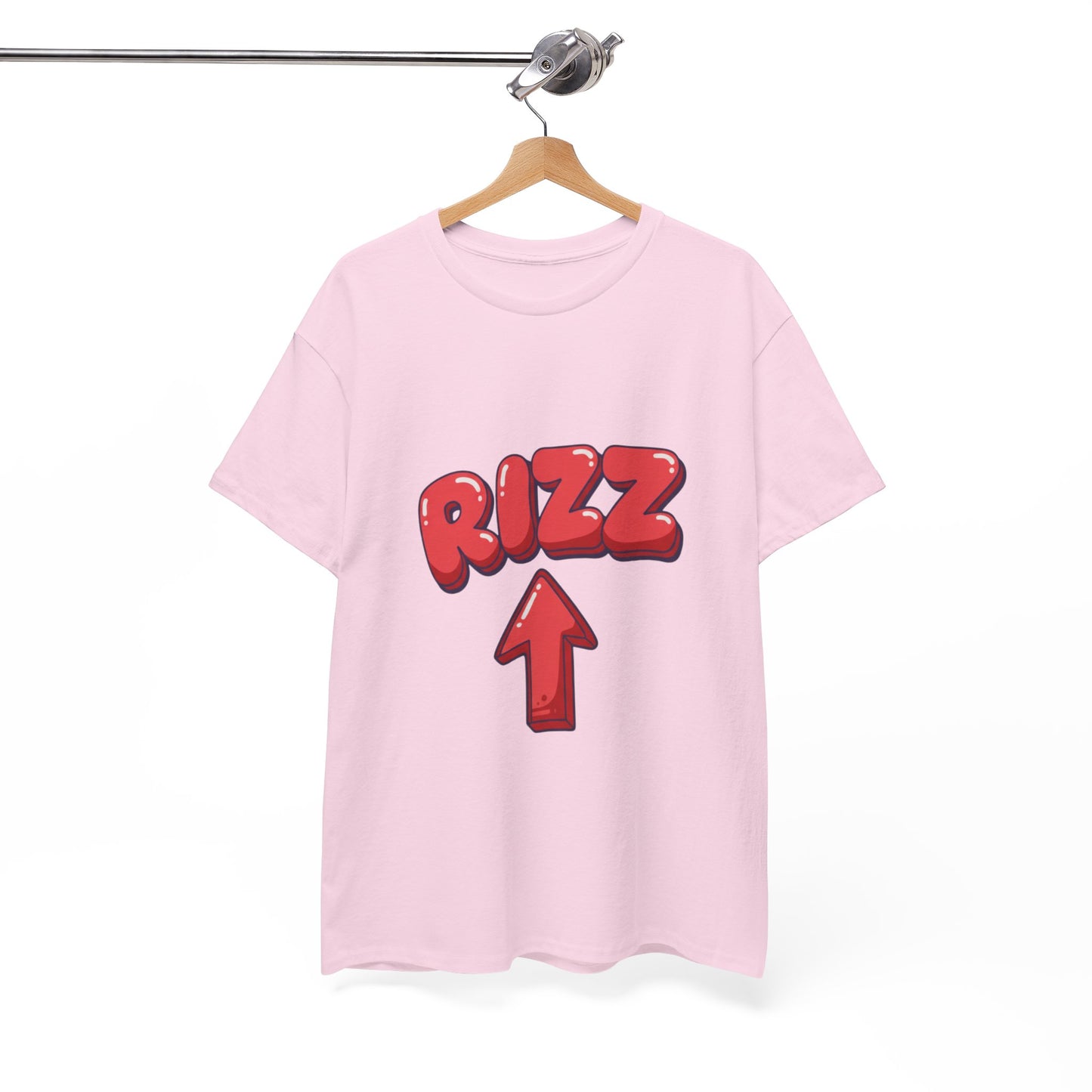 Adult Tee — Playful "RIZZ" Arrow Graphic Shirt