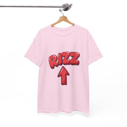 Adult Tee — Playful "RIZZ" Arrow Graphic Shirt