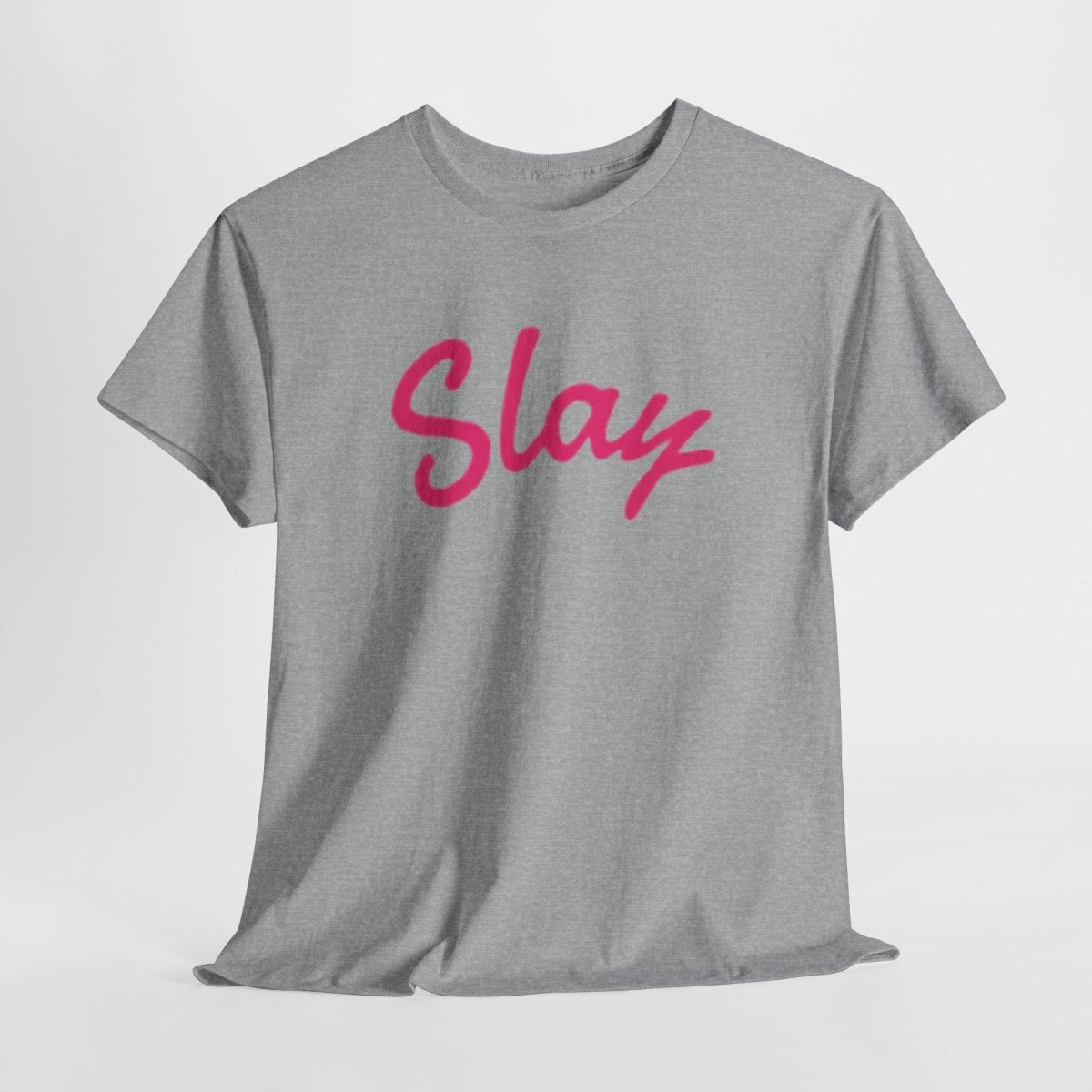 Slay Script T‑Shirt — Pink Script Graphic Tee for Trendy Women & Girls - Sole & Drip