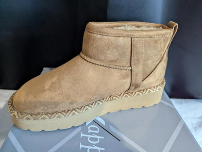 XAPPEAL WOMENS KEEGAN PLATFORM FUR BOOT Size 7 NEW w/Box