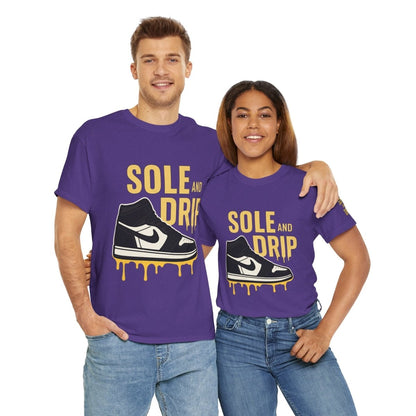 Sole and Drip Short Sleeve Tee — Sneaker Graphic Shirt with 'SOLE AND DRIP' Design - Sole & Drip