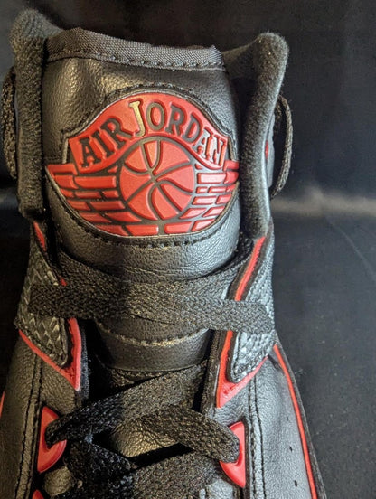 Jordan 2 Retro "Alternate '87" Black Red Size 13 Used VGC 834274 - 001 High Top - Sole & Drip
