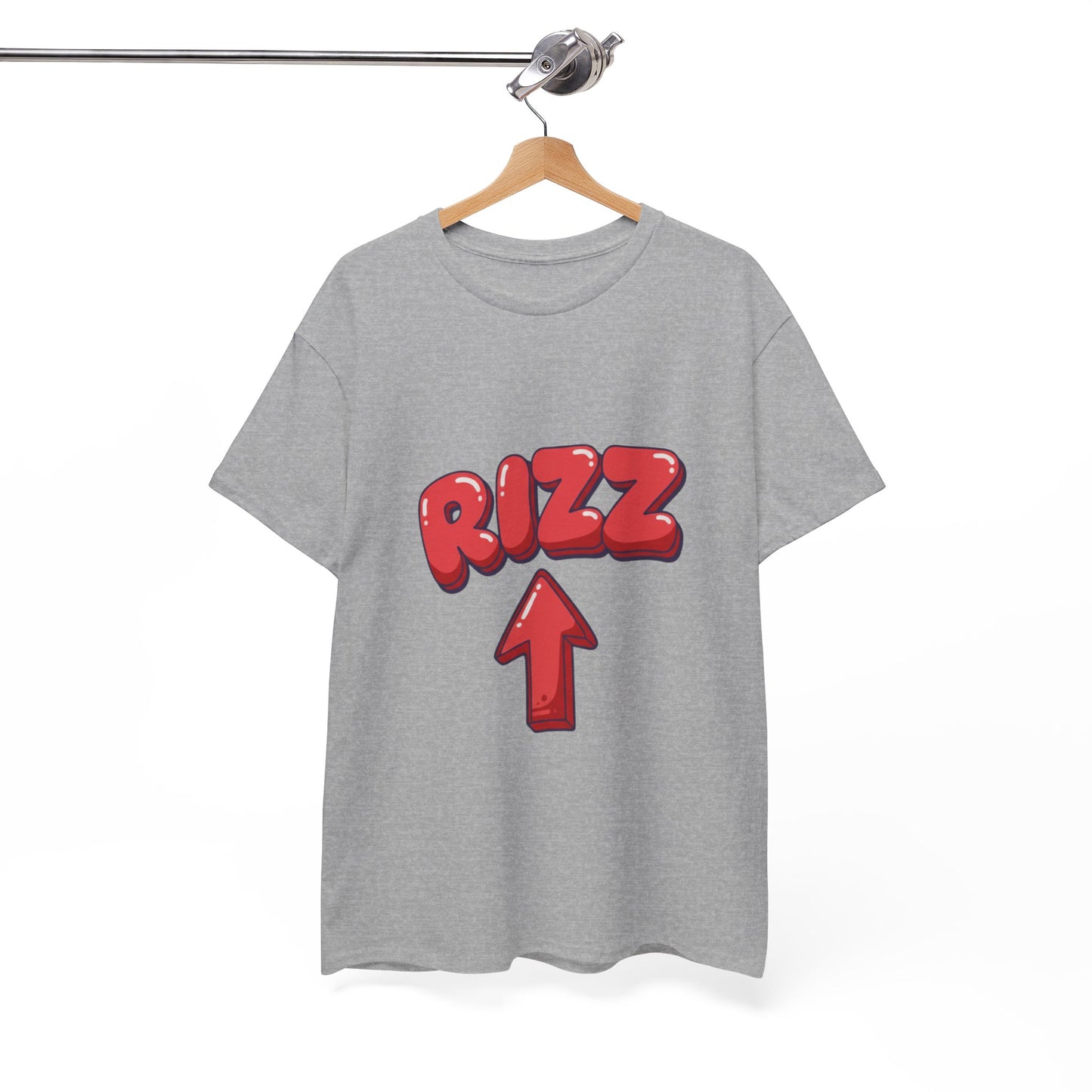 Adult Tee — Playful "RIZZ" Arrow Graphic Shirt