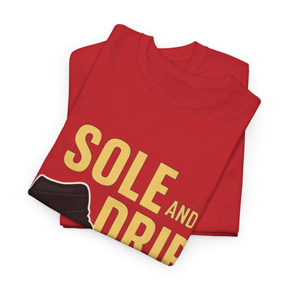 Sole and Drip Short Sleeve Tee — Sneaker Graphic Shirt with 'SOLE AND DRIP' Design