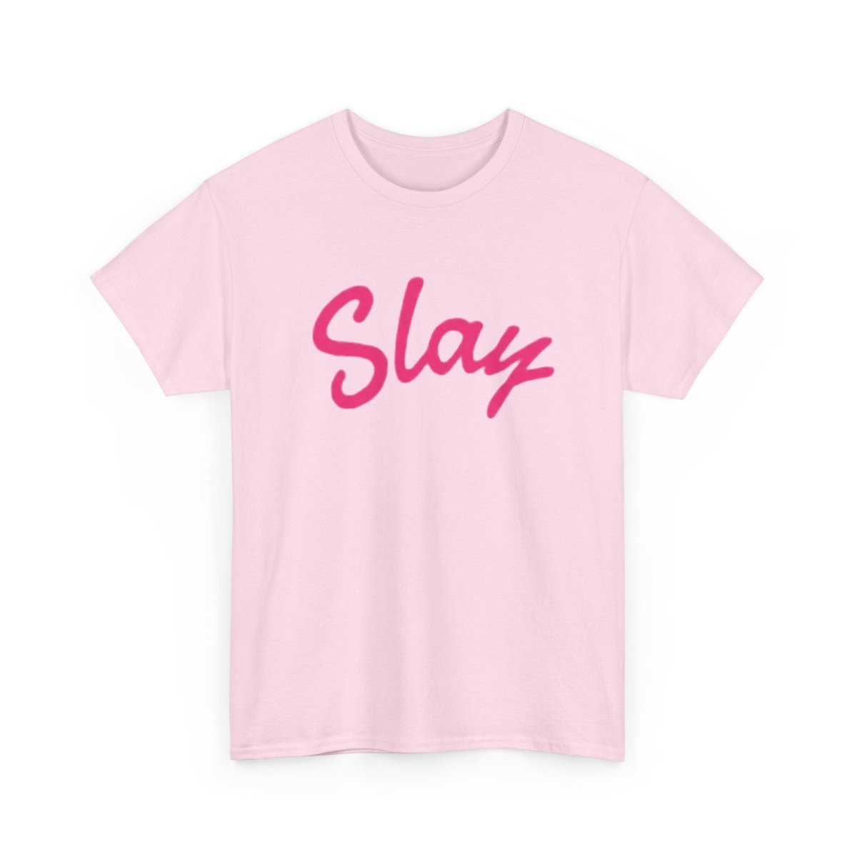Slay Script T‑Shirt — Pink Script Graphic Tee for Trendy Women & Girls - Sole & Drip