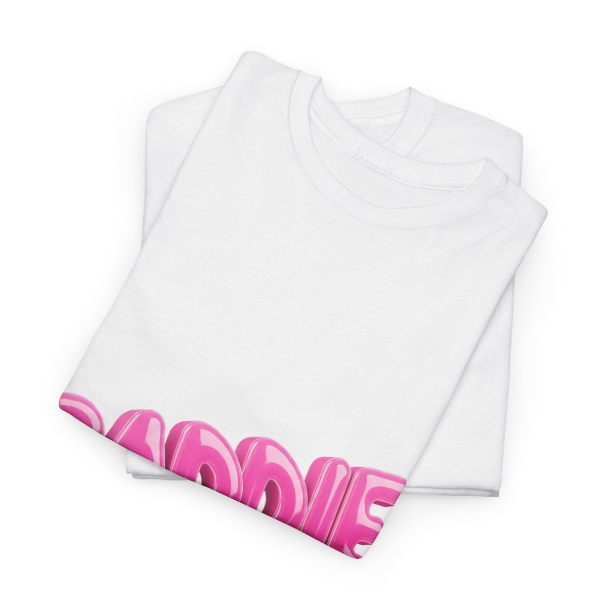 Baddie Pink Bubble Text Tee - Trendy Graphic T-Shirt - Sole & Drip